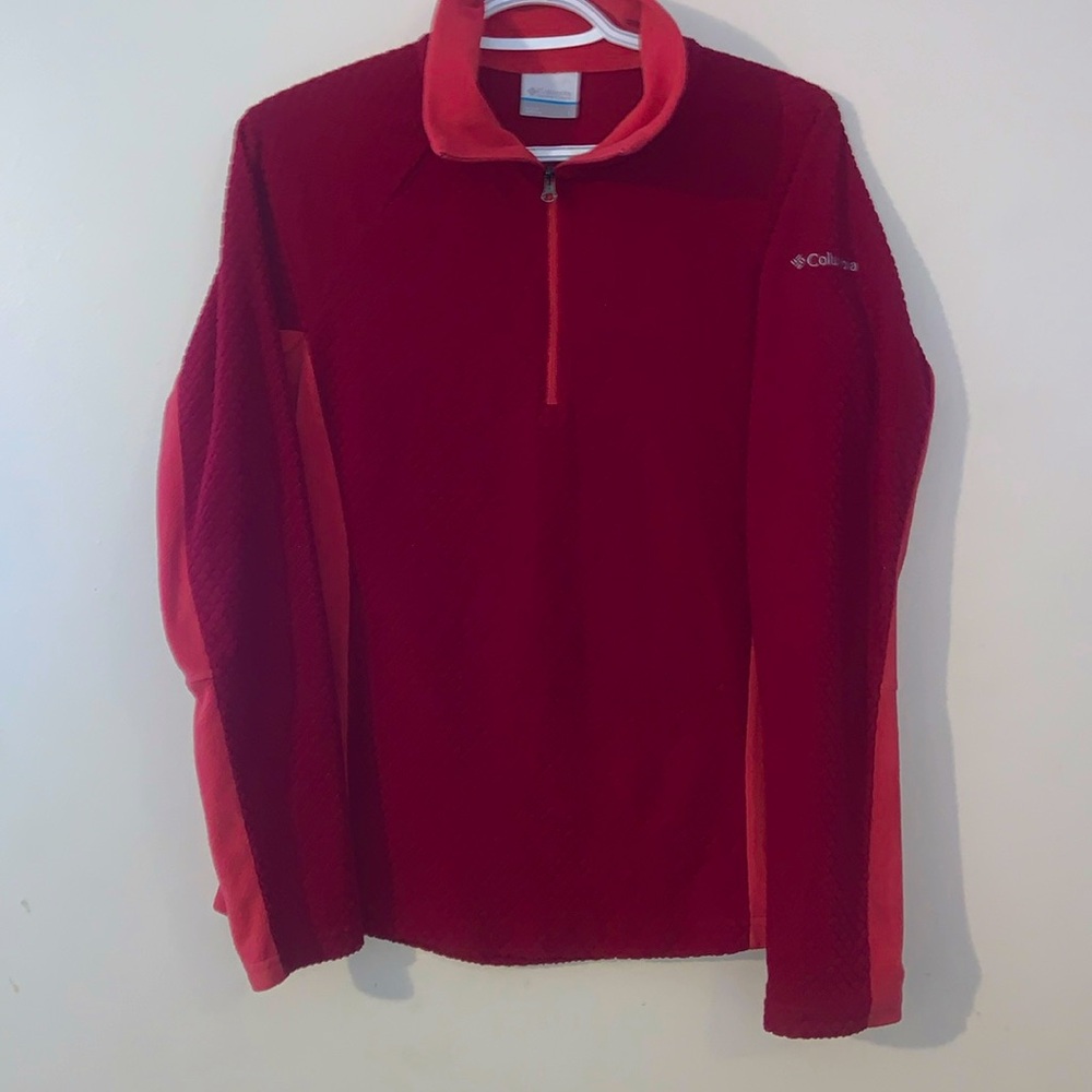 Columbia Fleece Quarter Zip Jacket Sweater- Women’s Size Small